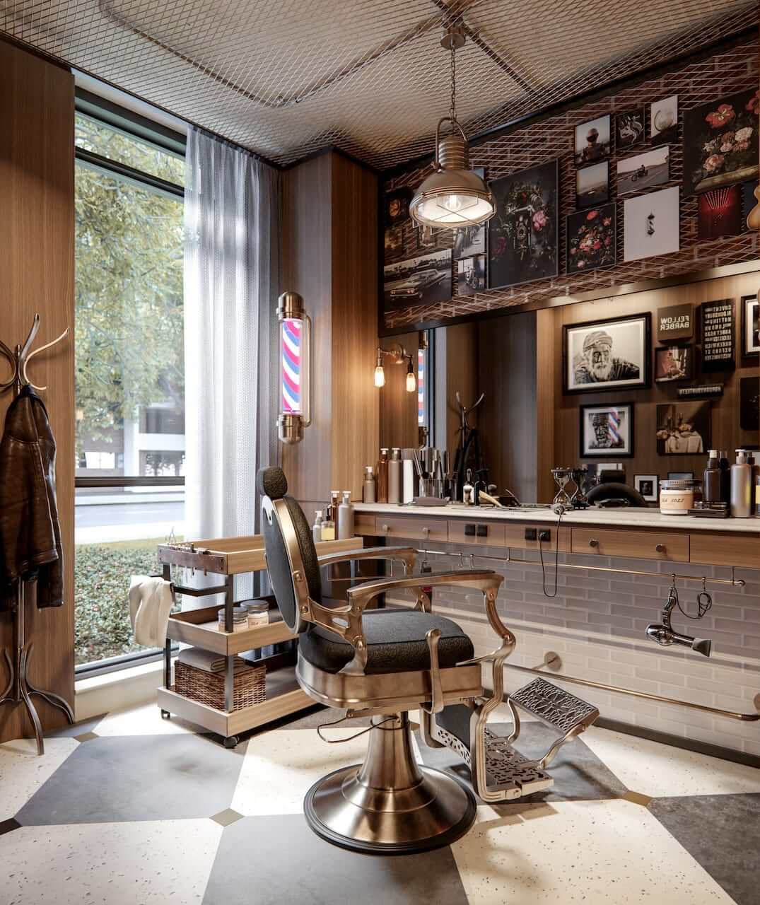 Rendering of Raglan House Condos amenity barber shop