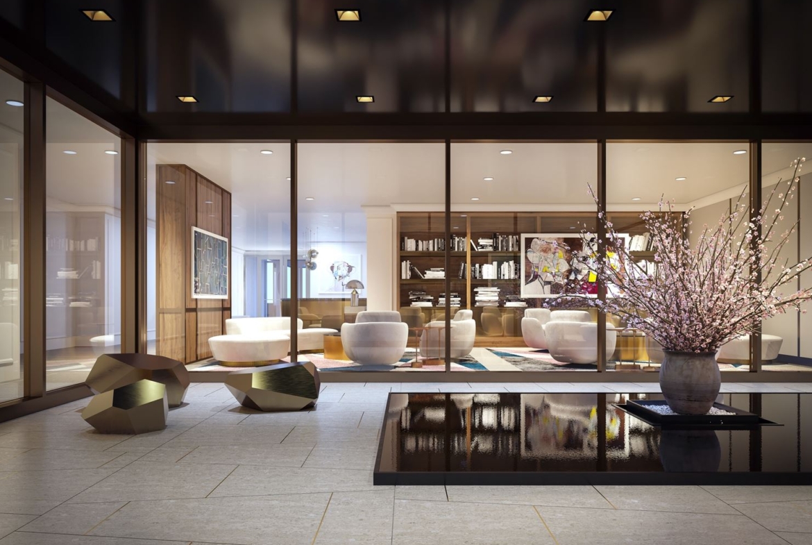 Rendering of 10 Prince Arthur Condos terrace.