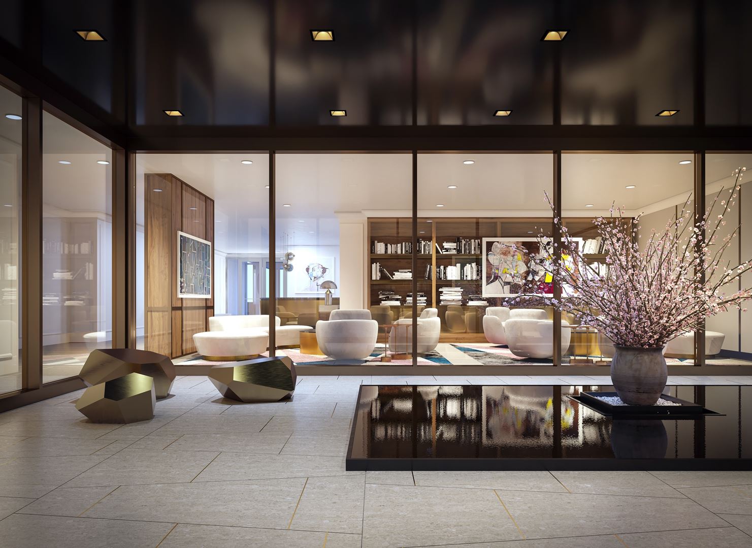 Rendering of 10 Prince Arthur Condos terrace.