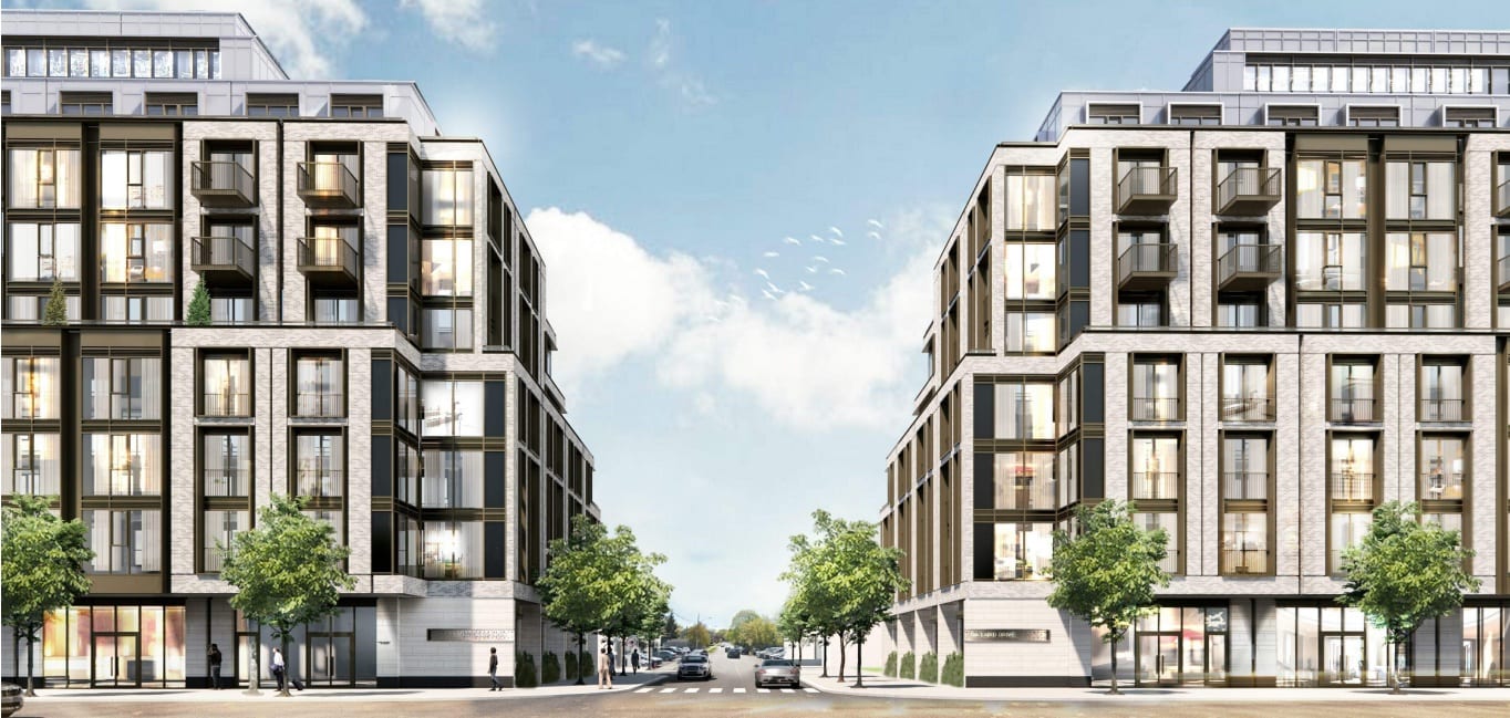 Rendering of 126 Laird Condos exterior 1