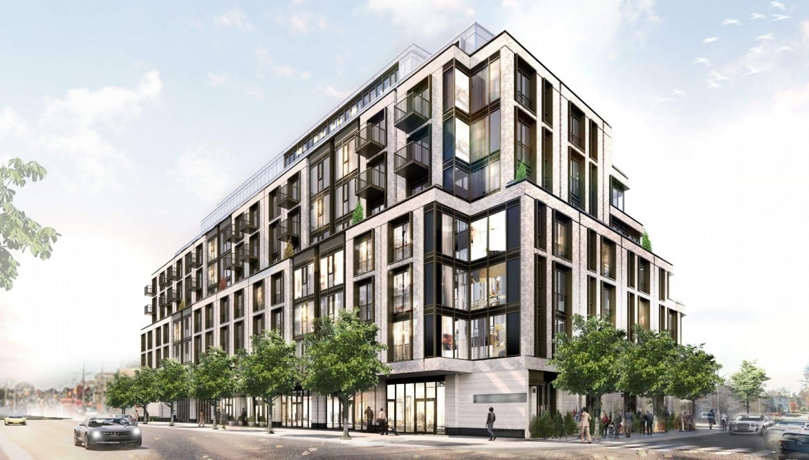Rendering of 126 Laird Condos exterior 2