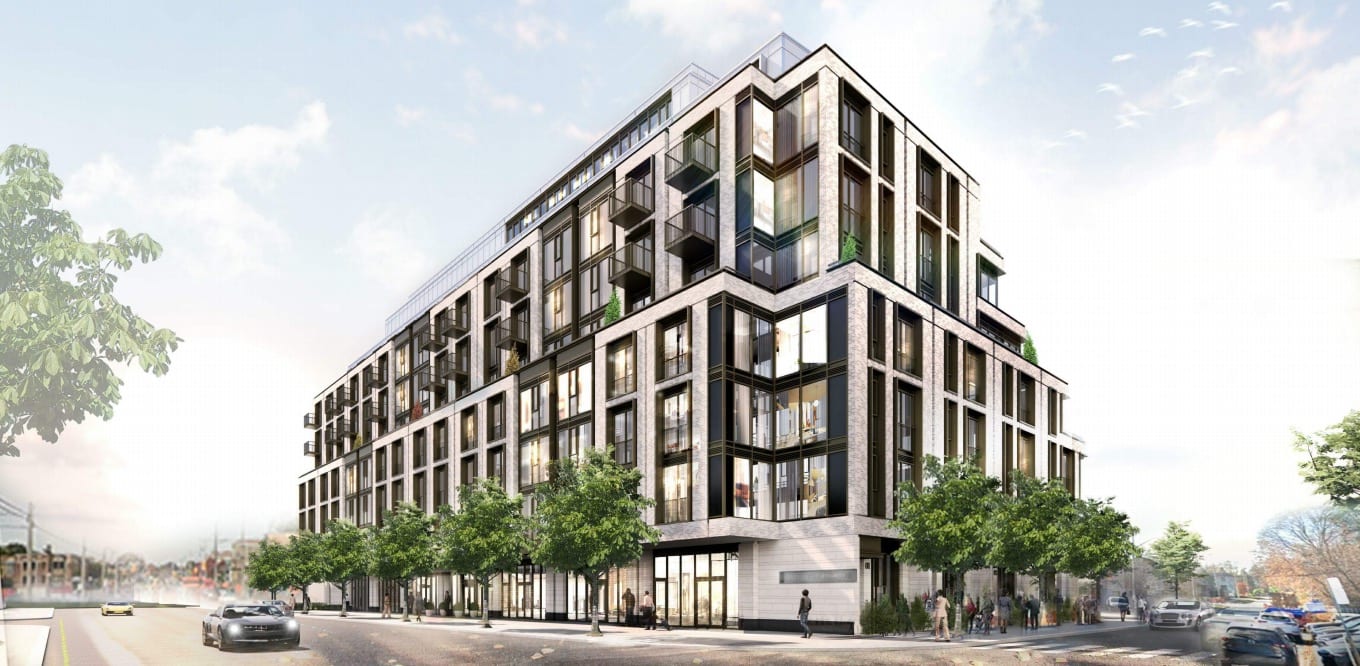 Rendering of 126 Laird Condos exterior 2