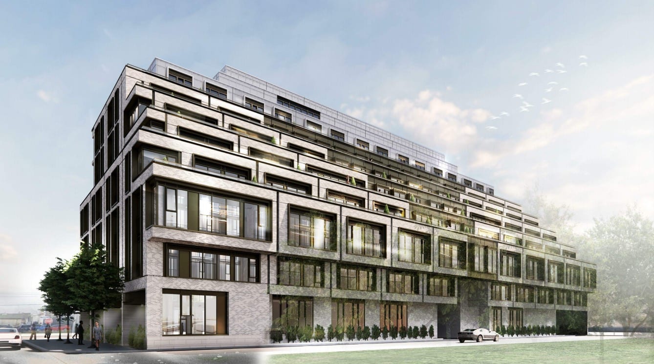 Rendering of 126 Laird Condos exterior 3