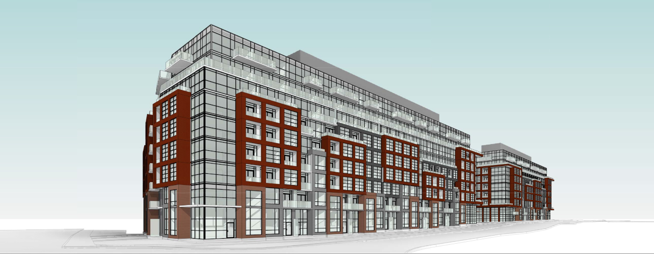 Rendering of 1625 Military Trail Condos exterior looking Southwest