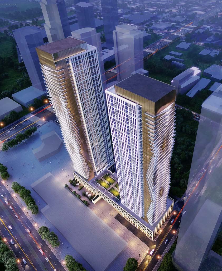 Exterior rendering of 216 Doughton Condos in Vaughan