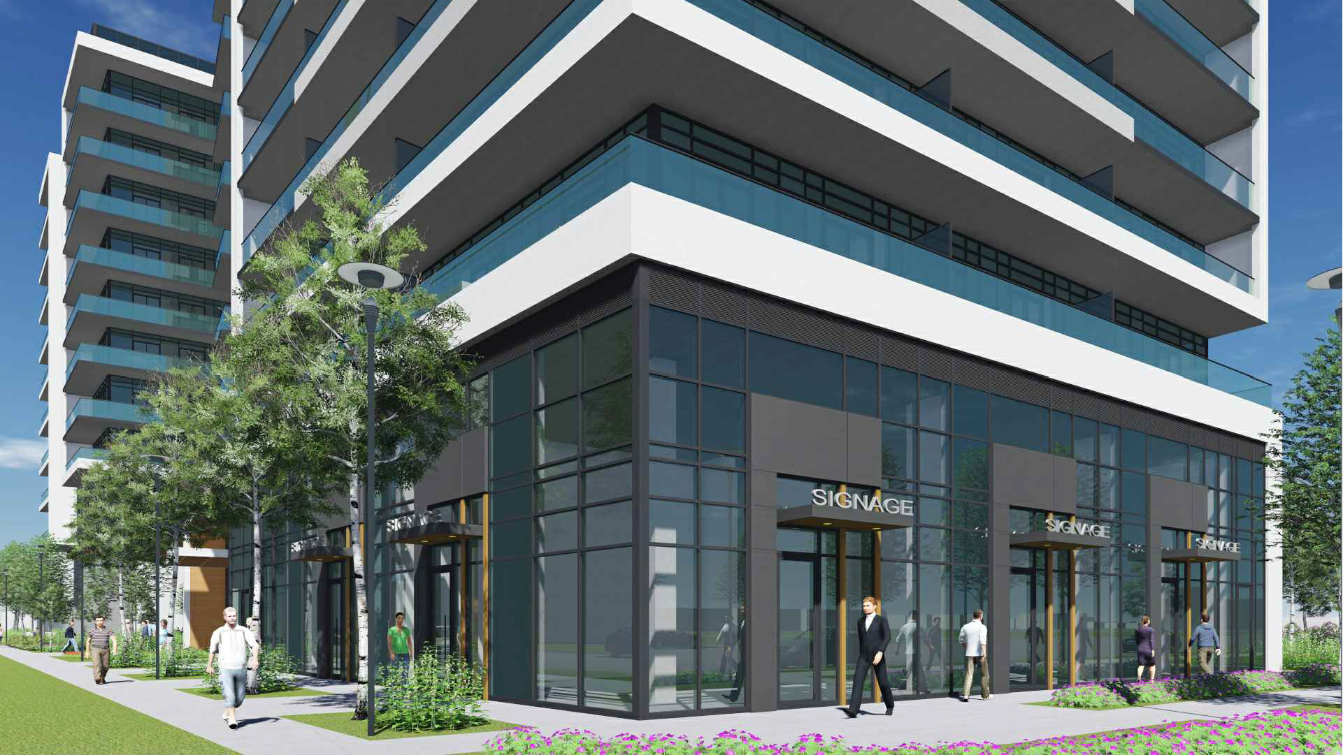 Rendering of 2699 Keele Street Condos ground-level retail.
