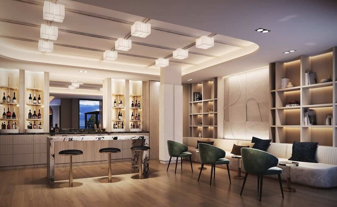 Rendering of 6080 Yonge Condos amenities bar
