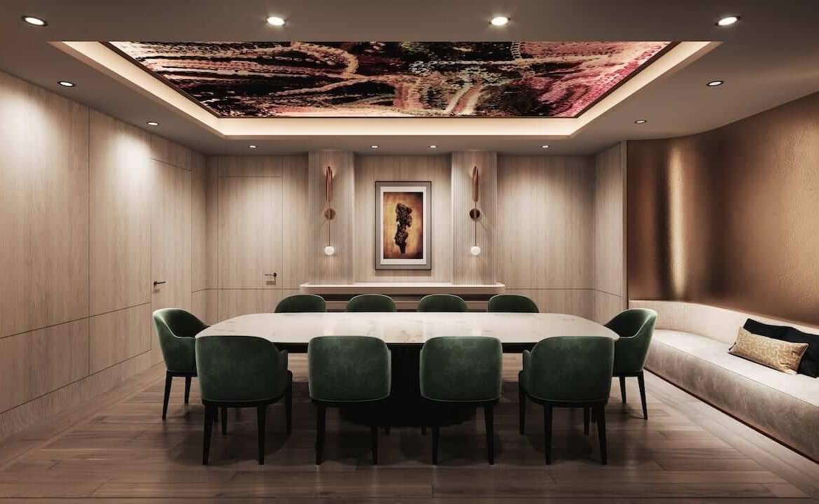 Rendering of 6080 Yonge Condos dining room
