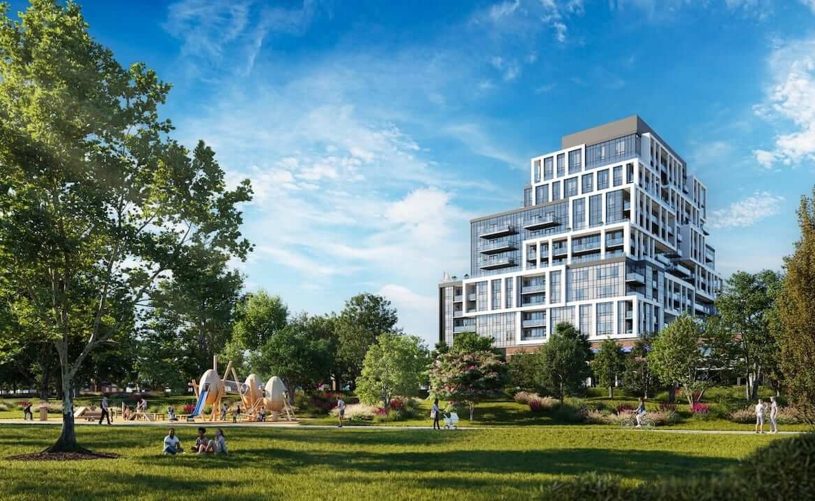 Rendering of 6080 Yonge Condos exterior park