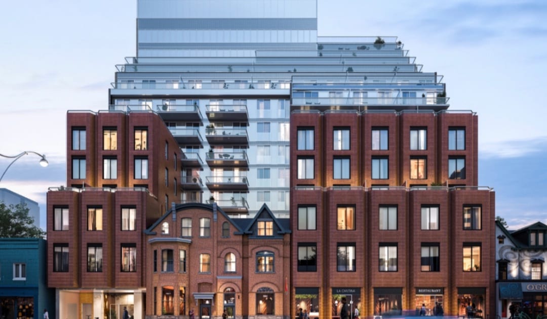 Rendering of Maison Wellesley exterior front view