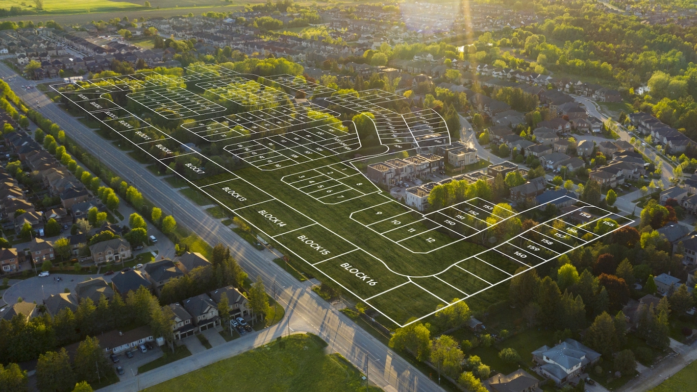 Siteplan of King East Estates in Richmond Hill.