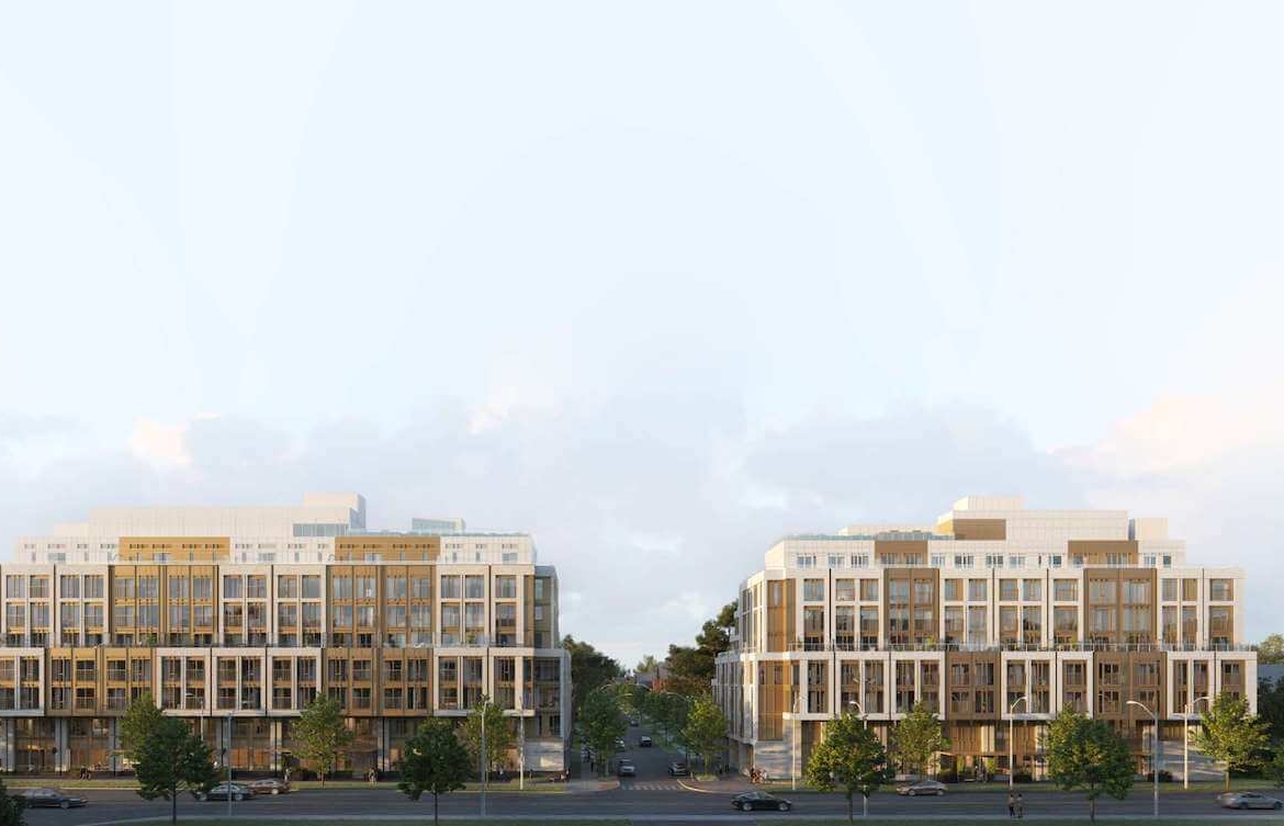 The Leaside condos exterior full view