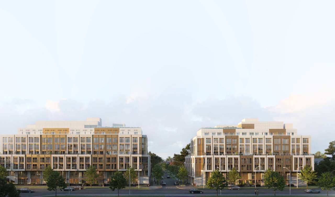 The Leaside condos exterior full view