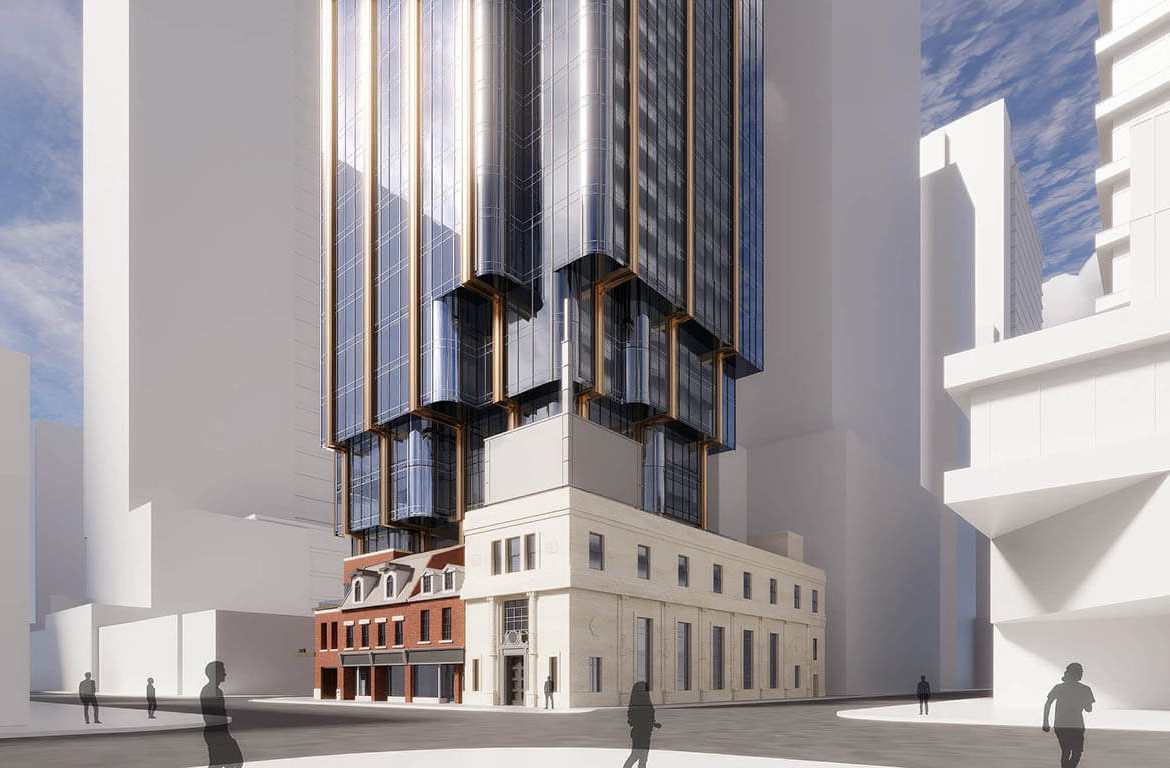 372 Yonge Street Condos exterior ground floor with preserved heritage features