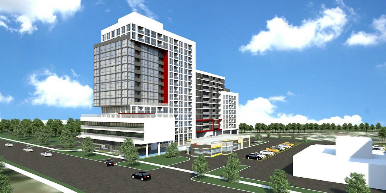 Rendering of 2370 Finch West Condos exterior.