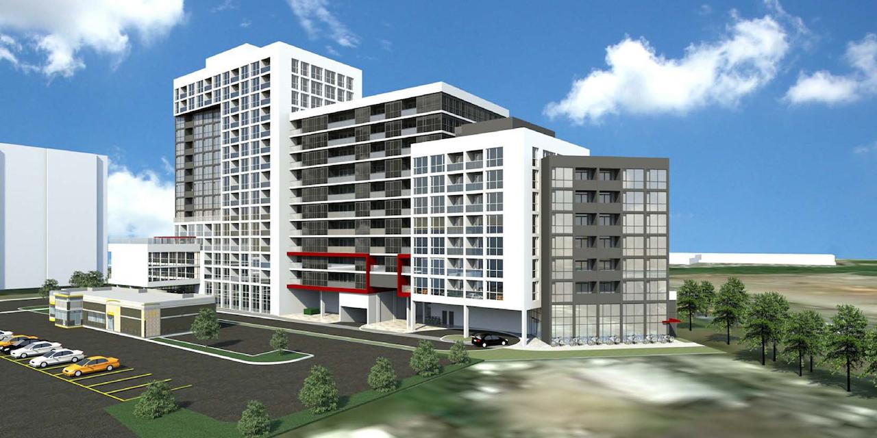 Rendering of 2370 Finch West Condos exterior.