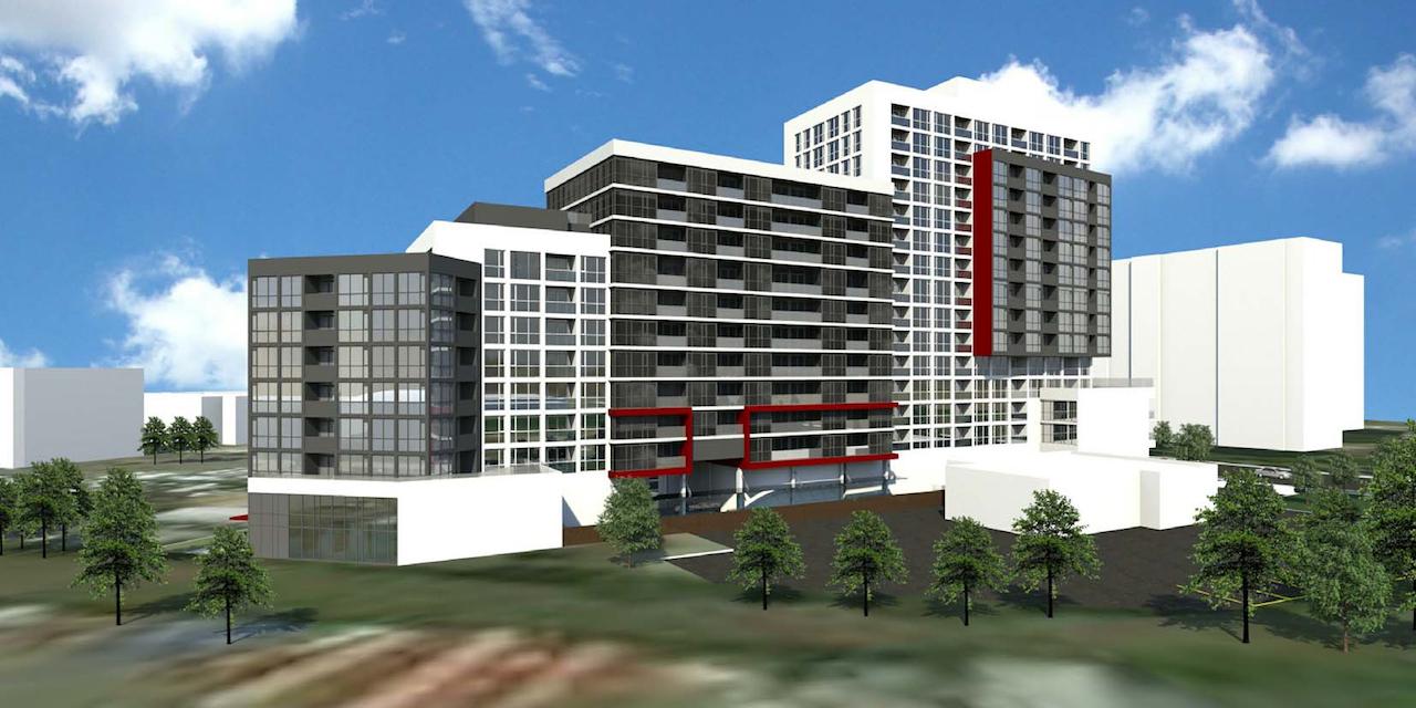 Rendering of 2370 Finch West Condos exterior.