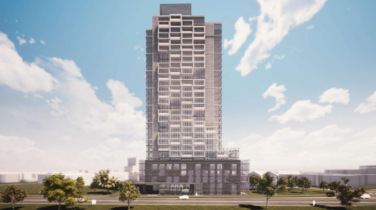 Exterior rendering of 290 Old Weston Road Condos front-facing.