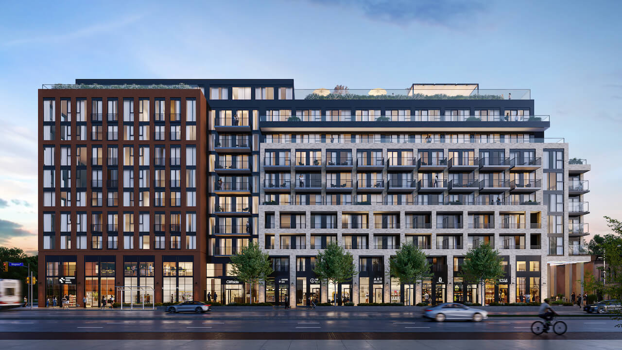 Rendering of Cliffside Condos exterior