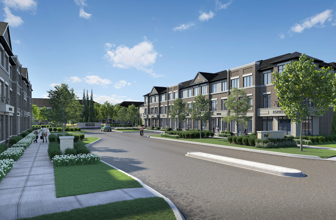 Rendering of Cachet ParQ Towns roundabout.