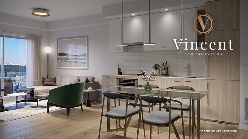 Rendering of Vincent Condos suite interior