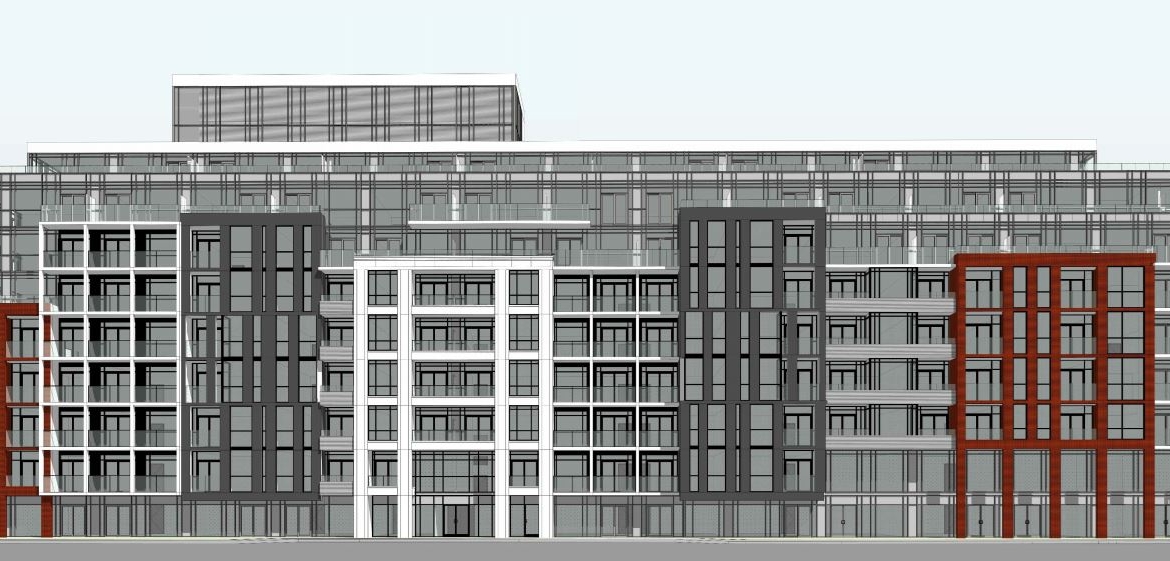 Exterior rendering of 1615 Kingston Road Condos angle 3.