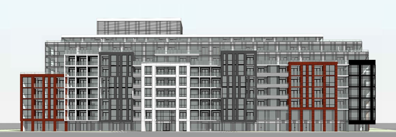 Exterior rendering of 1615 Kingston Road Condos angle 3.