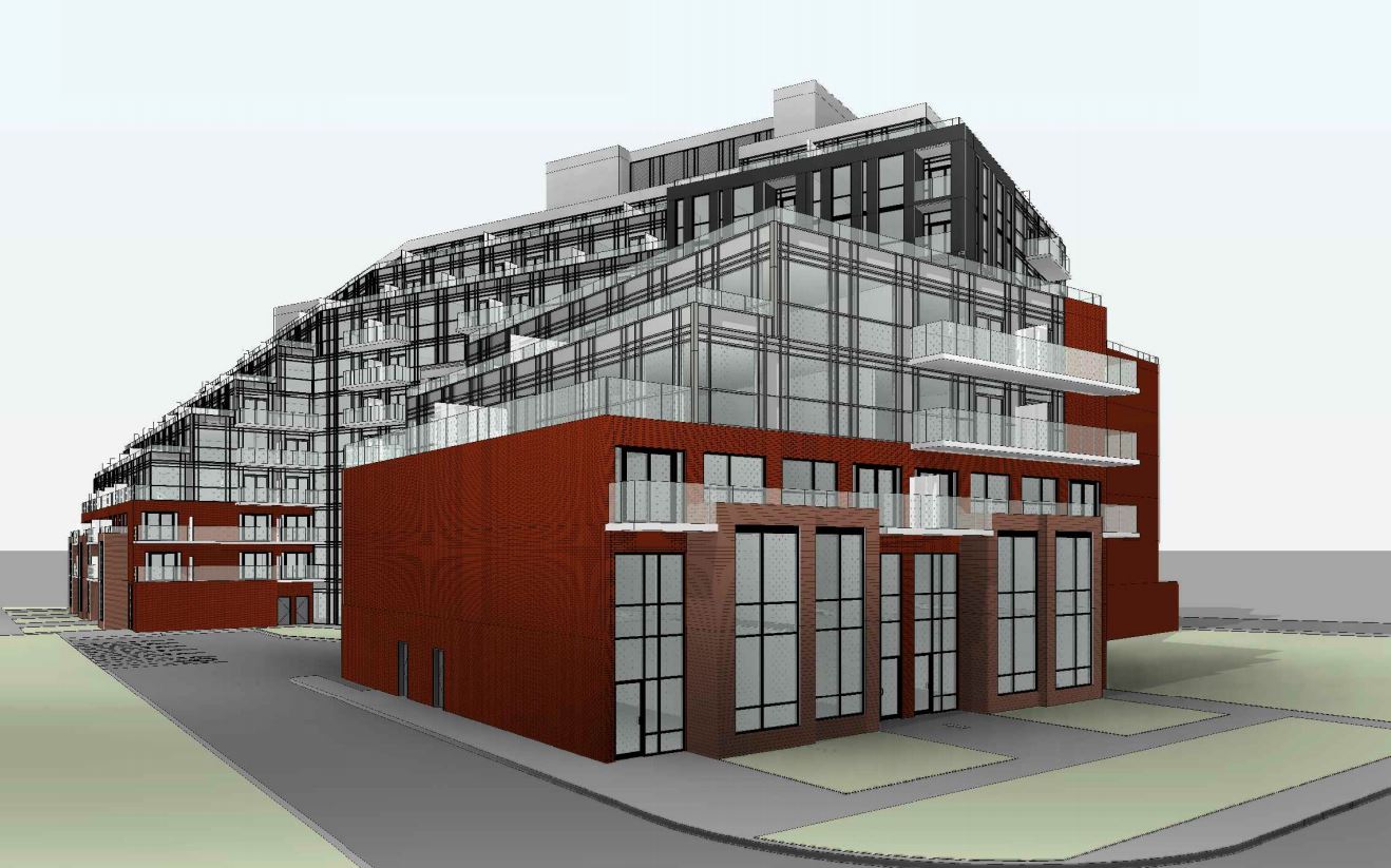 Exterior rendering of 1615 Kingston Road Condos angle 5.