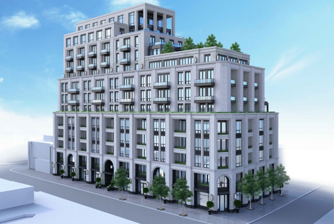 3180 Yonge Street Condos exterior rendering.