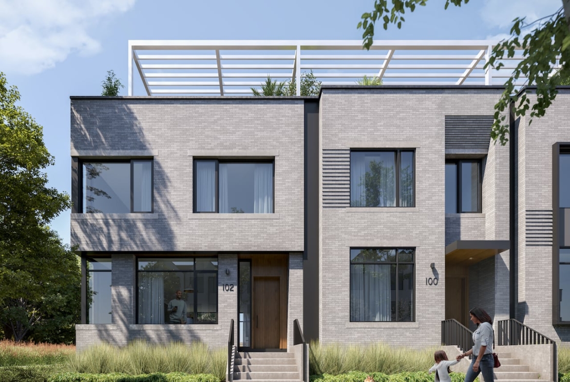 Rendering of Brightwater Towns mew collection exterior style 1