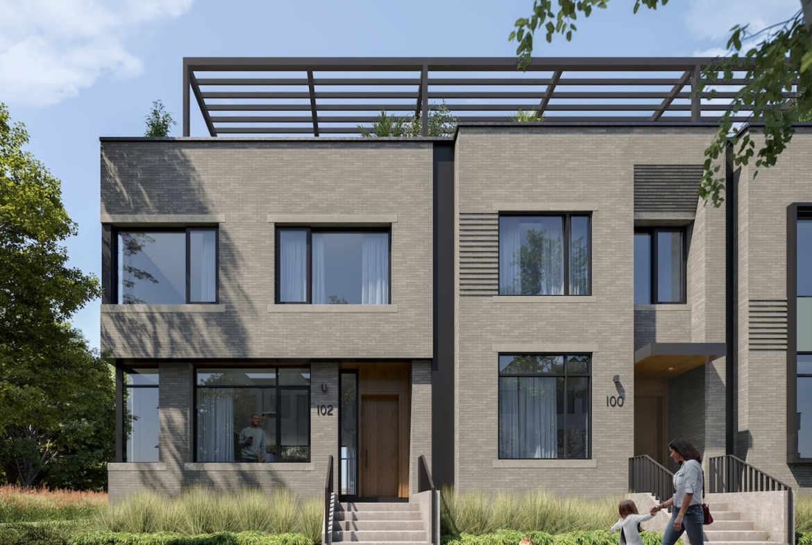 Rendering of Brightwater Towns mew collection exterior style 2