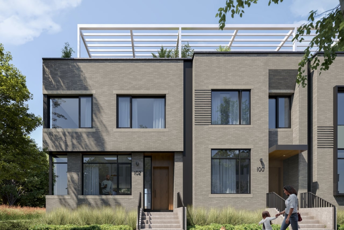 Rendering of Brightwater Towns mew collection exterior style 3