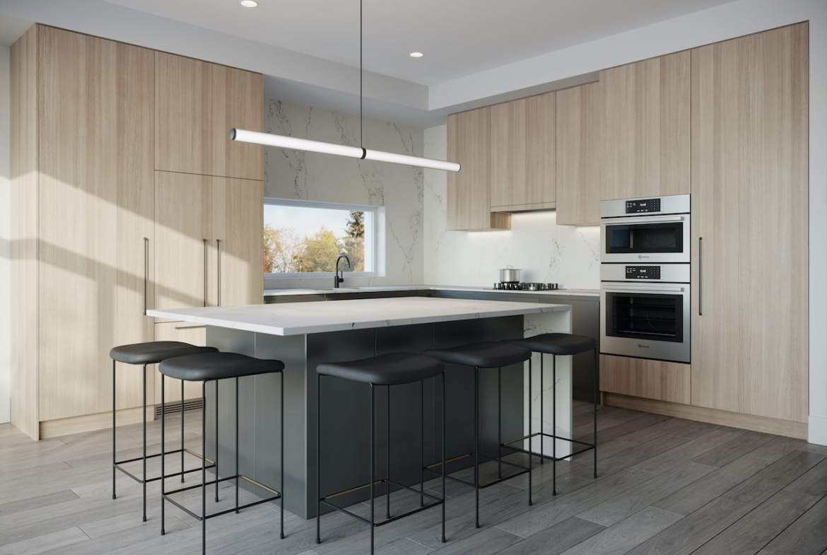 Rendering of Brightwater Towns spring kitchen