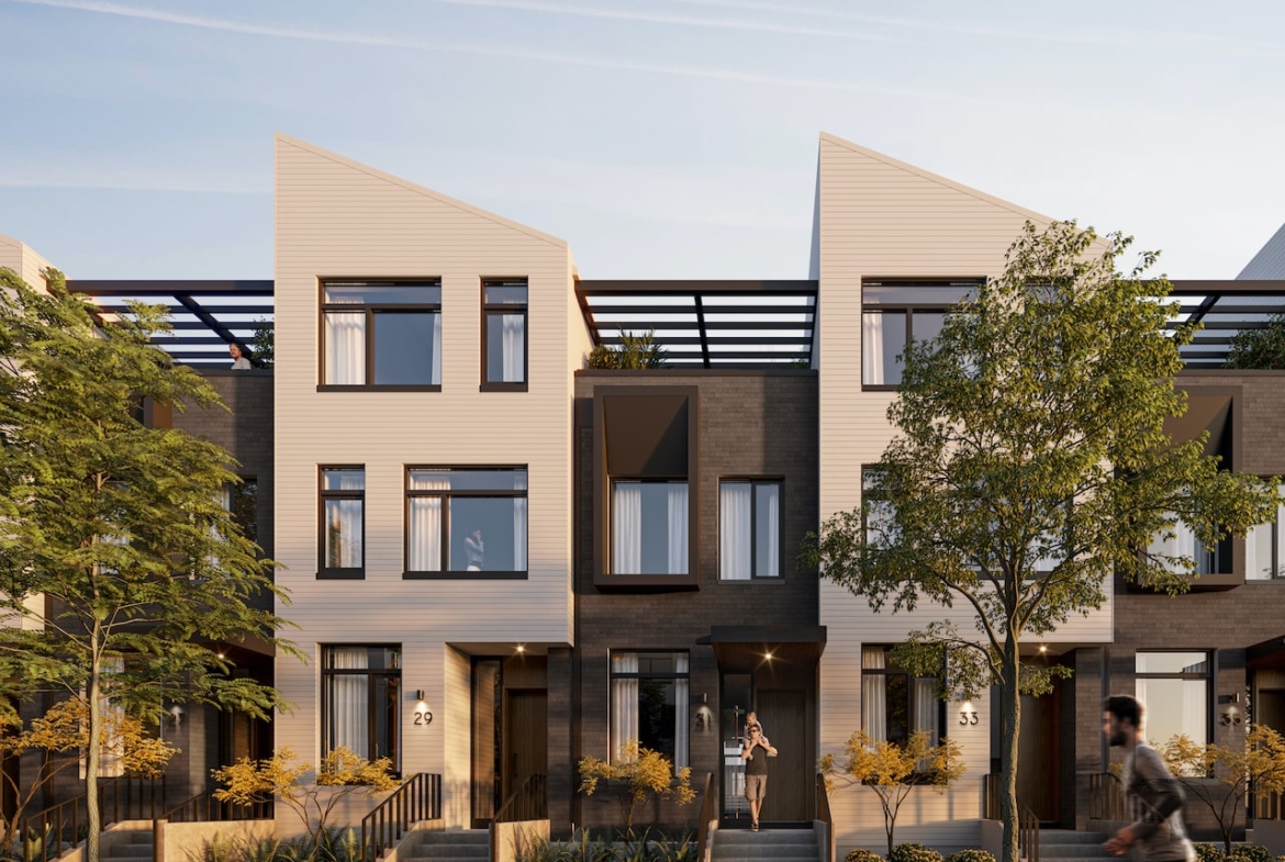 Rendering of Brightwater Towns terrace collection
