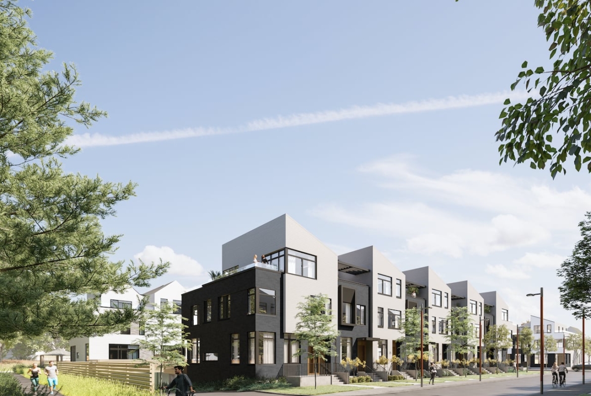 Rendering of Brightwater Towns terrace collection trail view