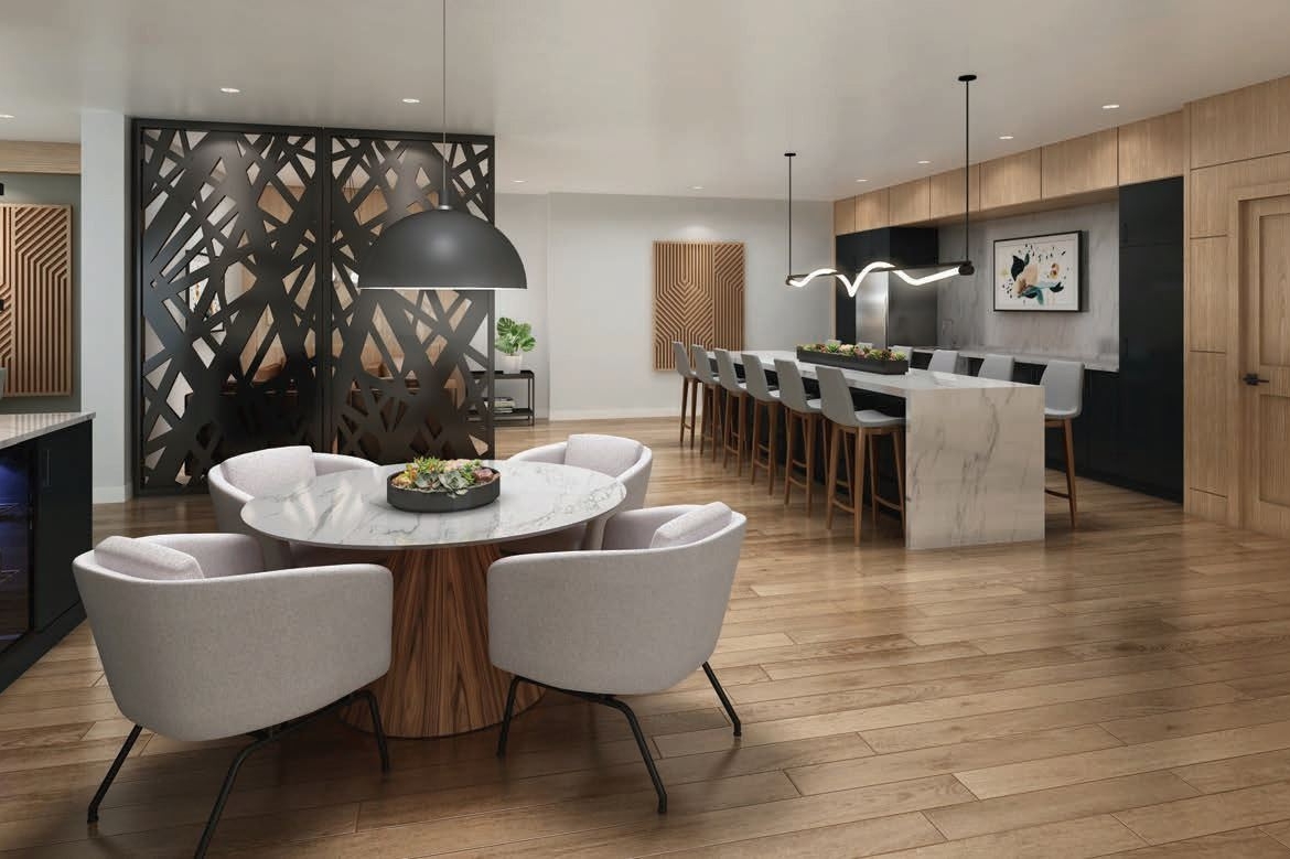 Rendering of Lackner Ridge Condos party room.