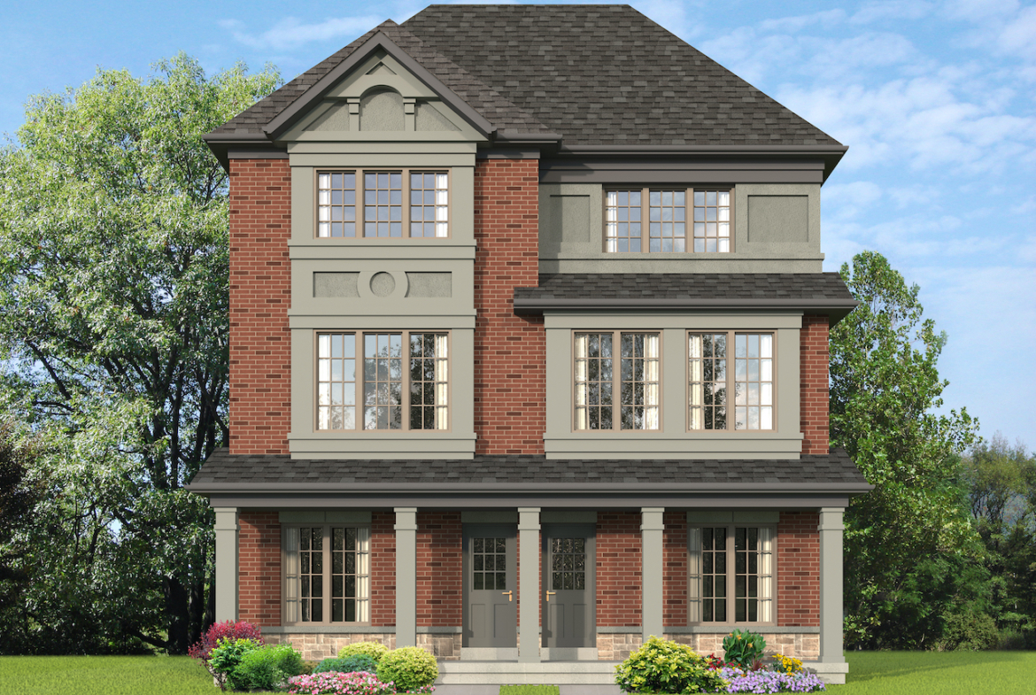 Exterior rendering of The Village at Highland Creek Semis 15-16