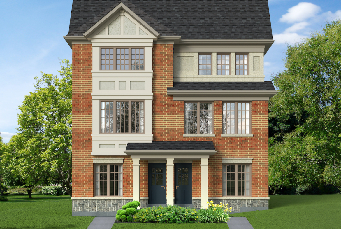 Exterior rendering of The Village at Highland Creek Semis 17-18