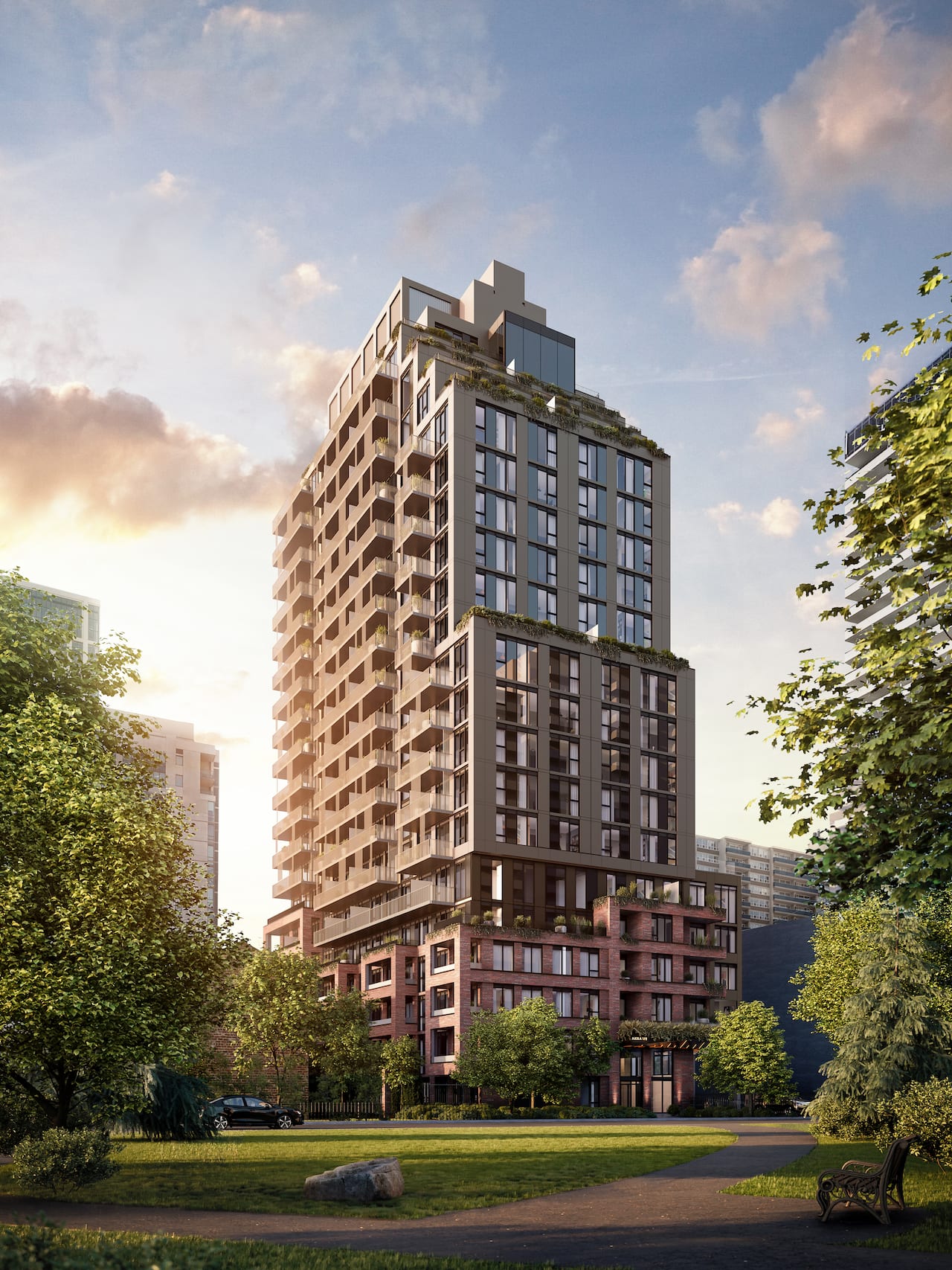 Rendering of Akra Living exterior full view