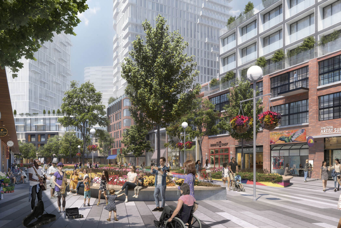 Rendering of Scarborough Junction mews.
