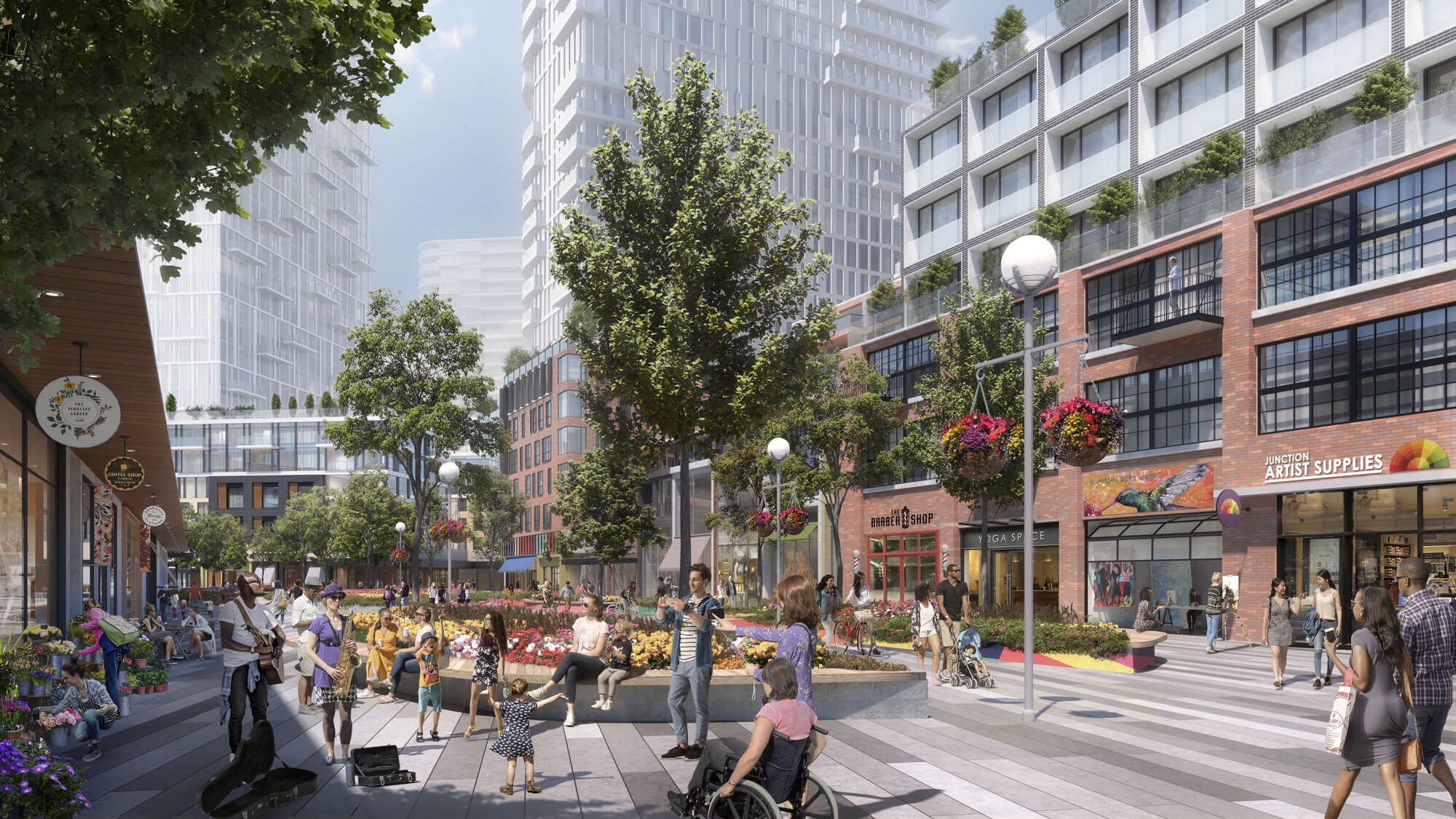 Rendering of Scarborough Junction mews.
