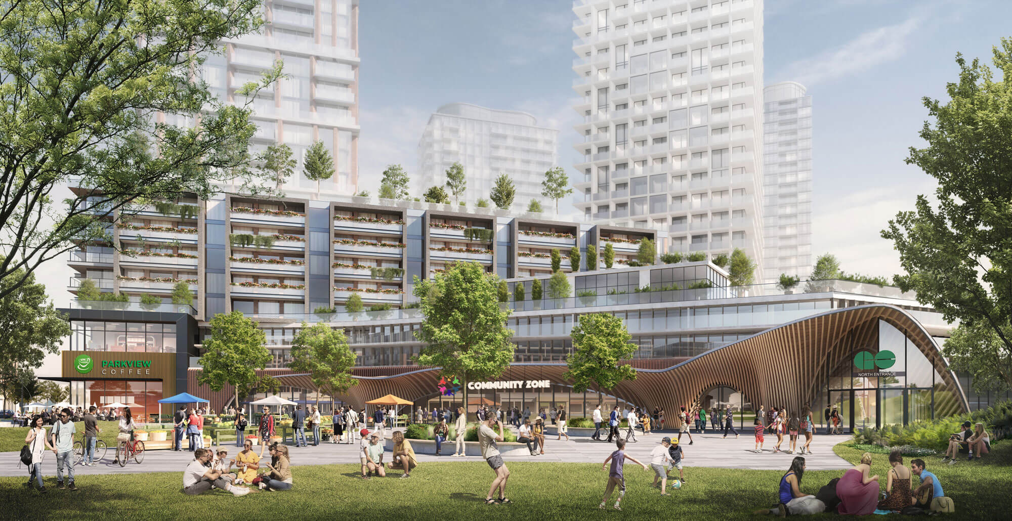 Rendering of Scarborough Junction park.
