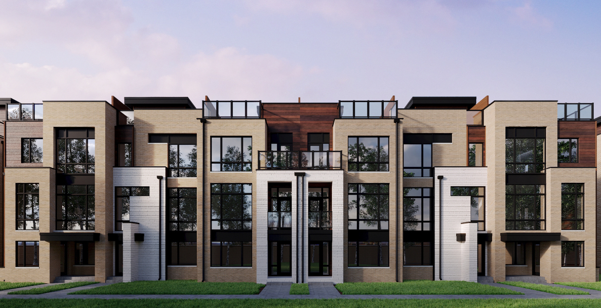 Exterior rendering of The Towns on Bayview