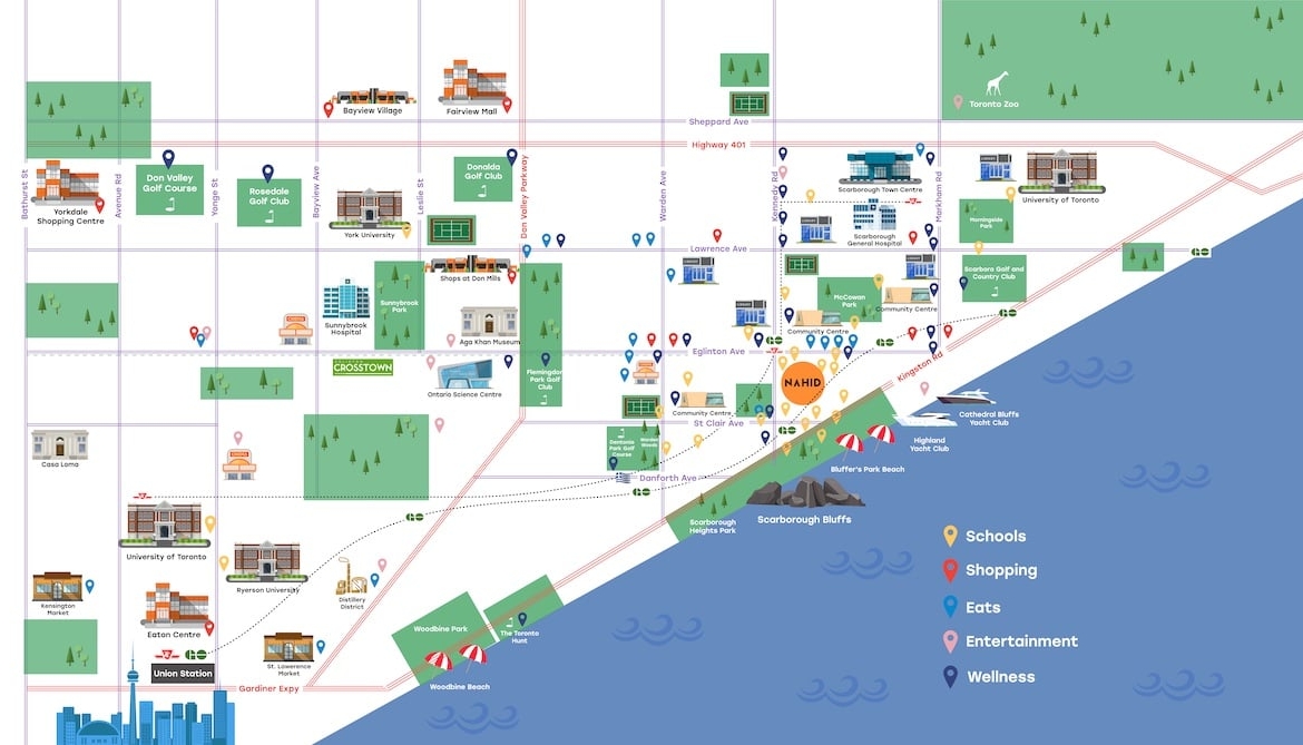Area map of Nahid Kennedy Condos