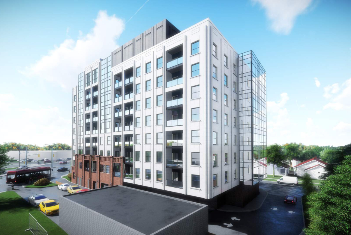 Rendering of 4151 Kingston Road Condos exterior