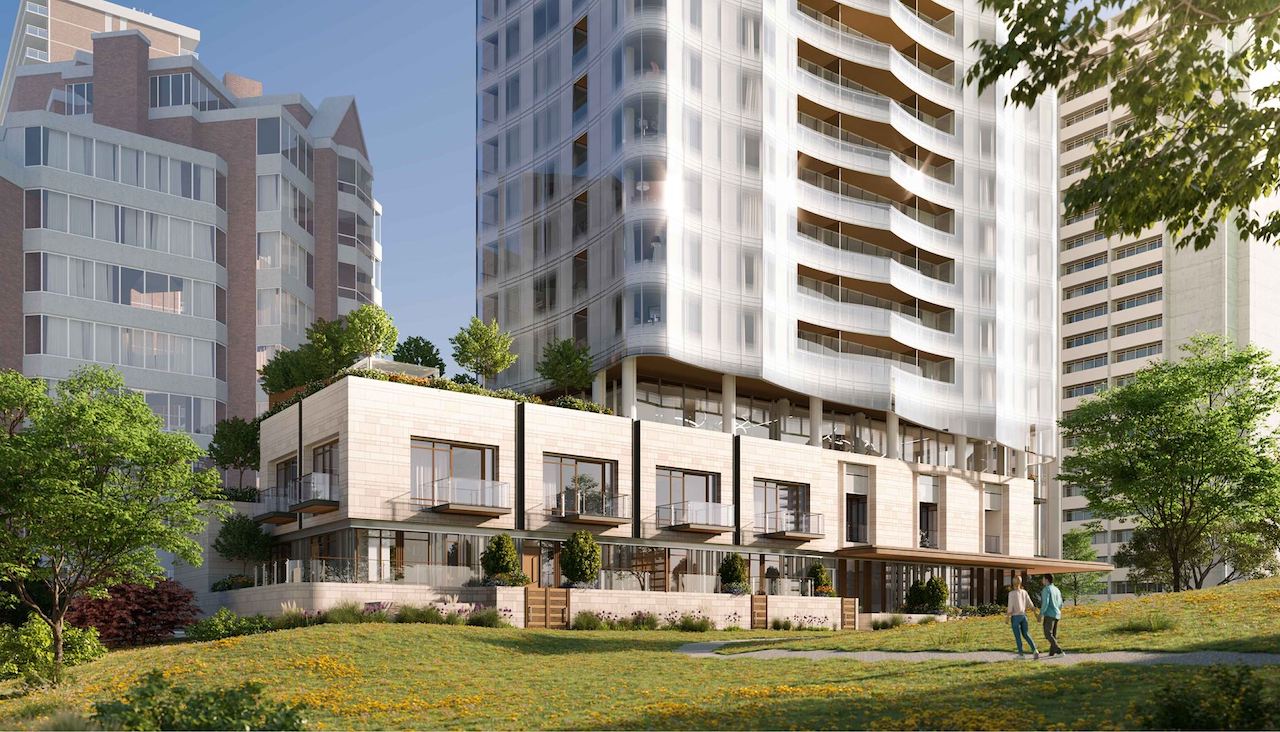 Rendering of 49 Jackes Avenue Condos podium exterior