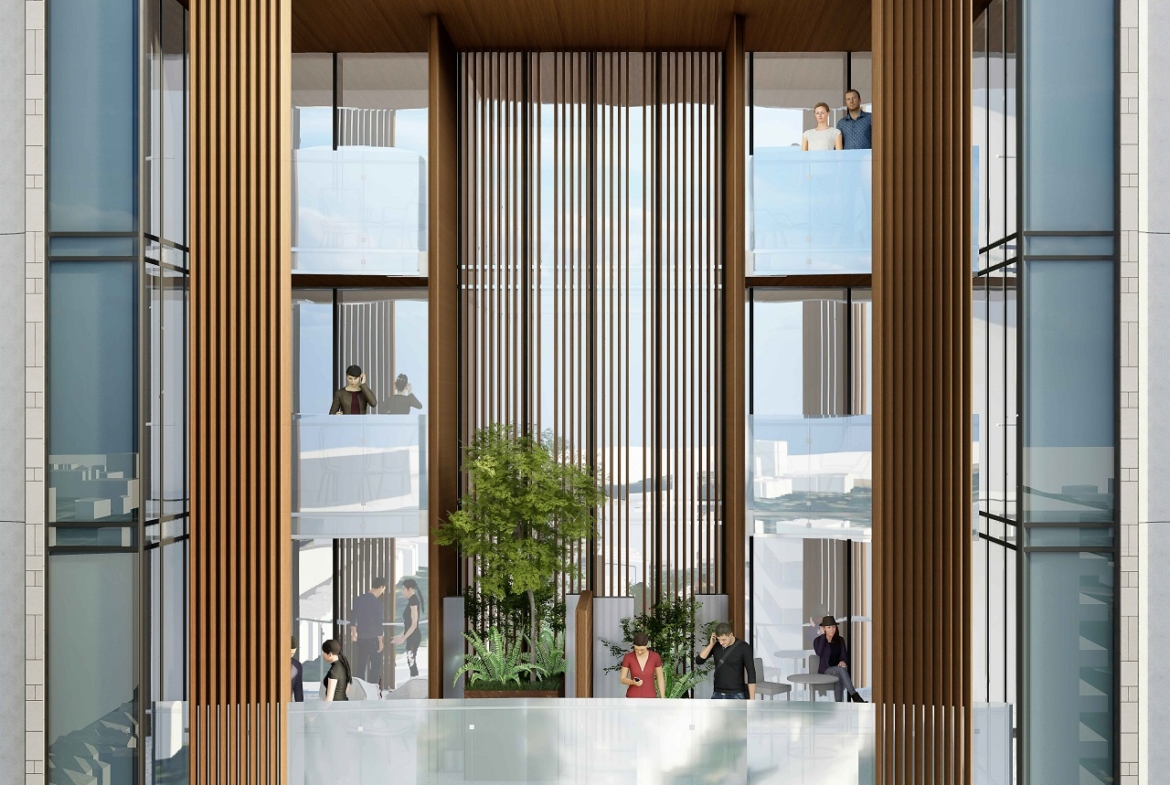 Rendering of 49 Jackes Avenue Condos sky garden view