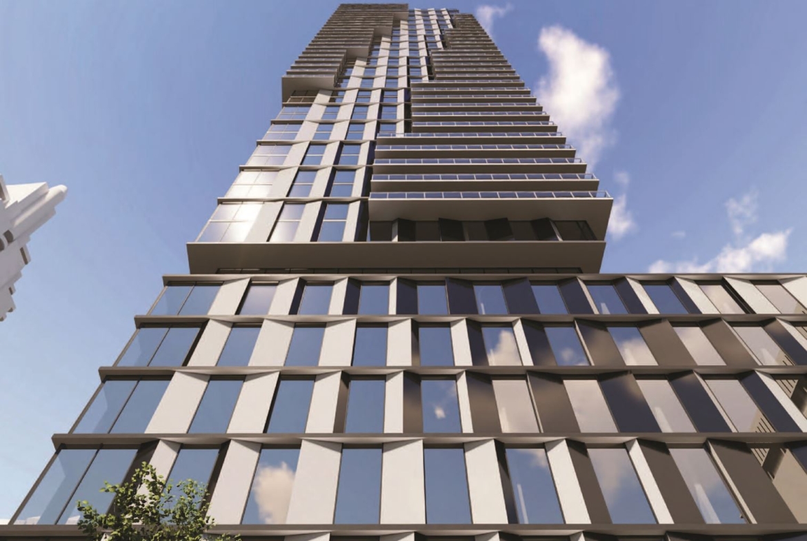 Exterior rendering of 5051 Yonge Street Condos ground-up view