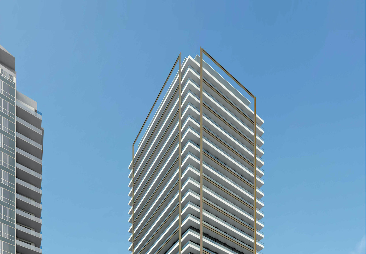 Rendering of 5205 Yonge Condos exterior upper half