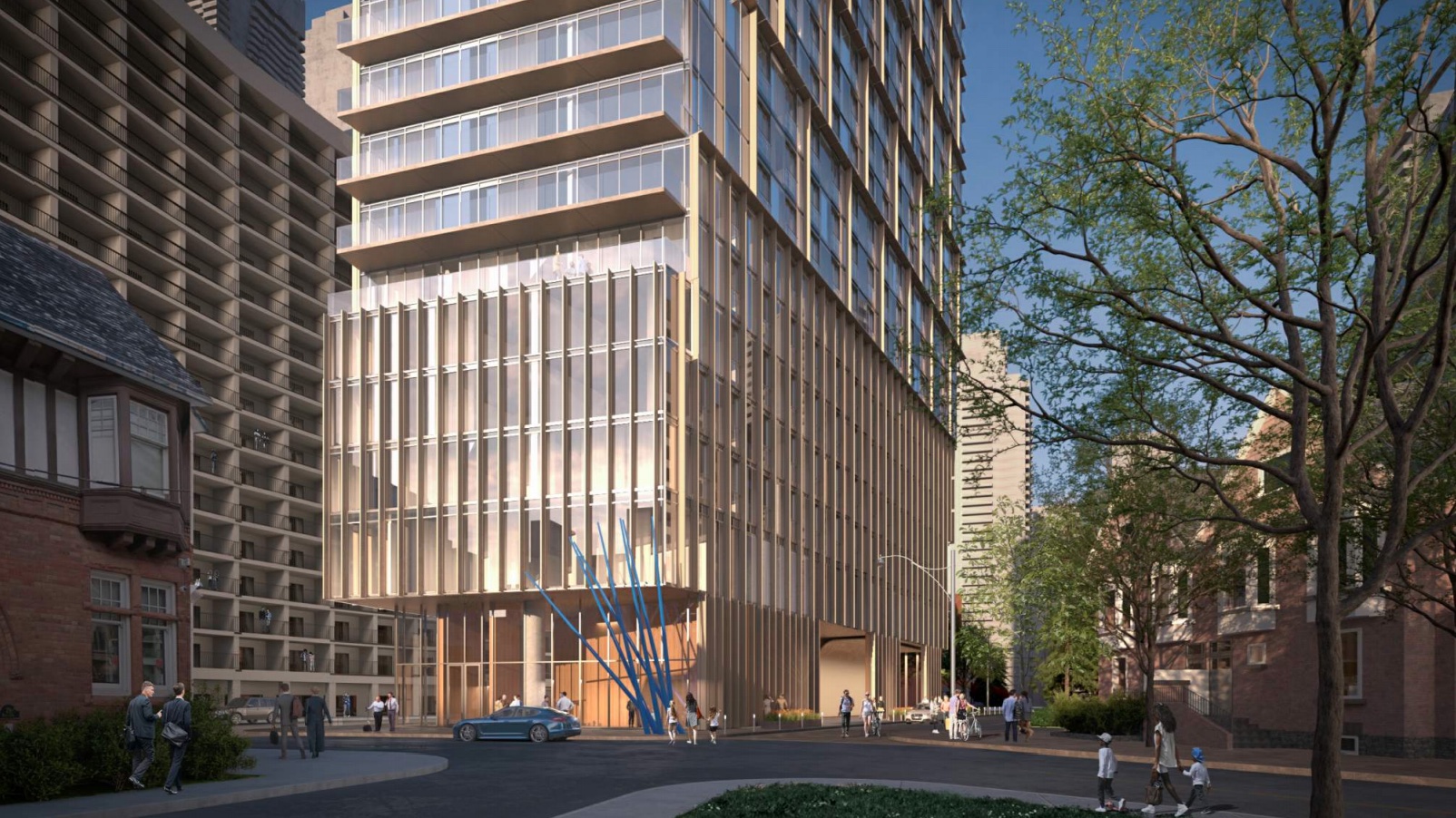 Rendering of 717 Church Street Condos spacious sidewalk